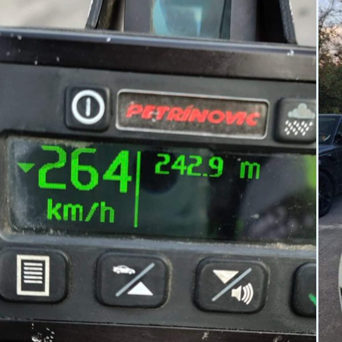 Conductor detenido a 264 km/h en Costanera Norte Conductor detenido a 264 km/h en Costanera Norte