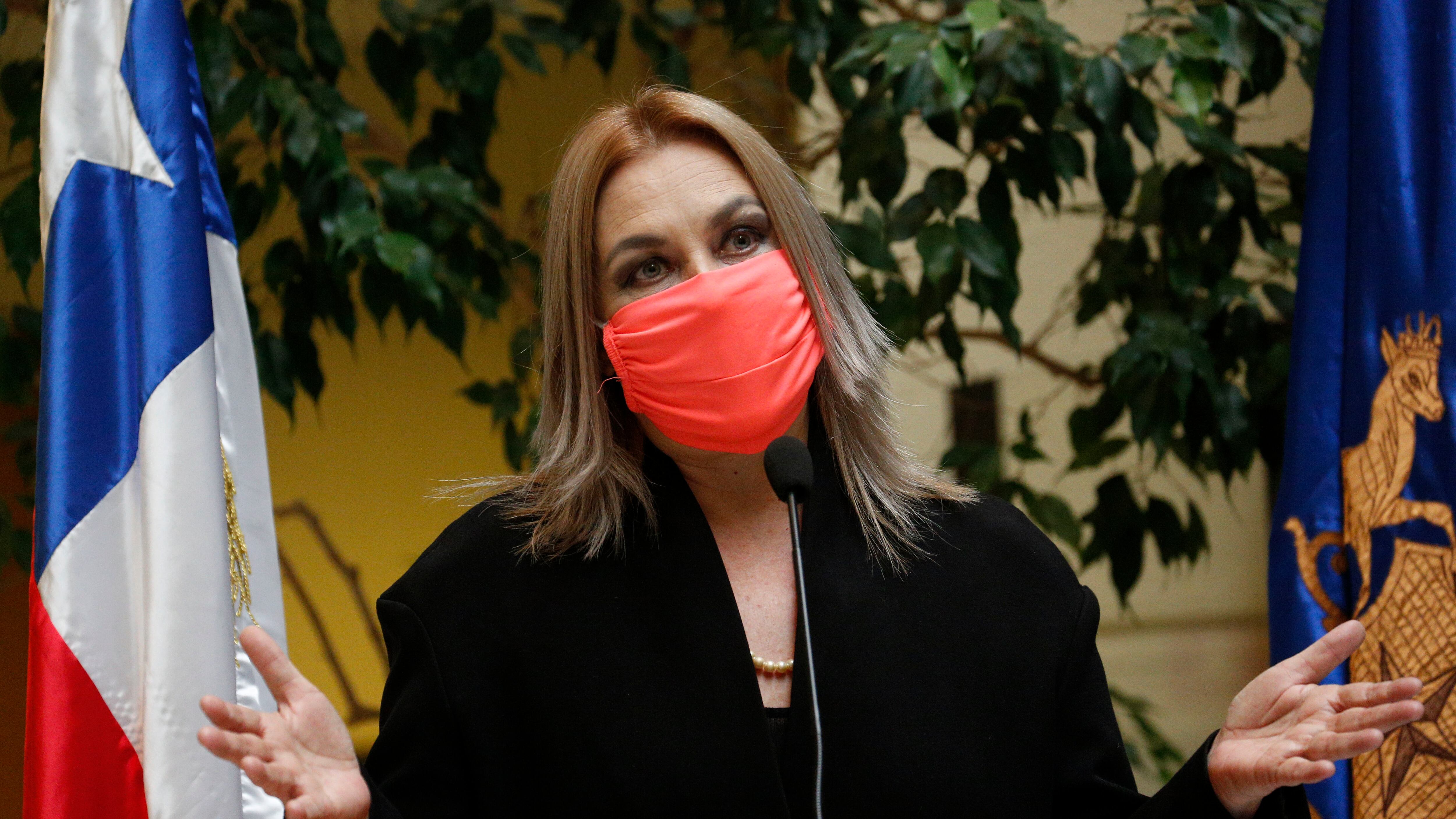 Valparaíso, 15 de marzo de 2022. La diputada Pamela Jiles ofrece un punto de prensa en la Camara de Diputados. Raul Zamora/Aton Chile