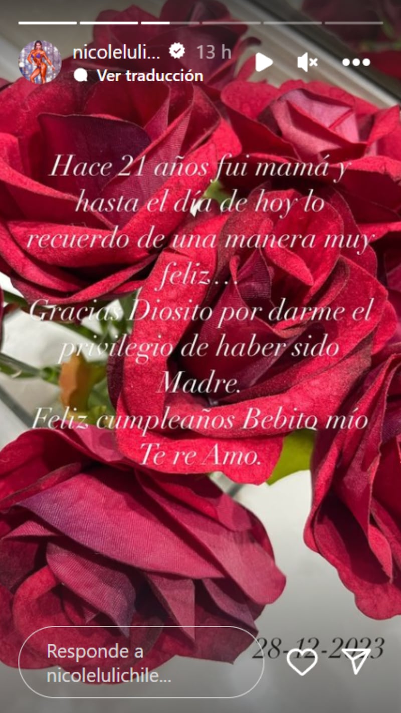 Historia de Nicole Moreno | Fuente: Instagram