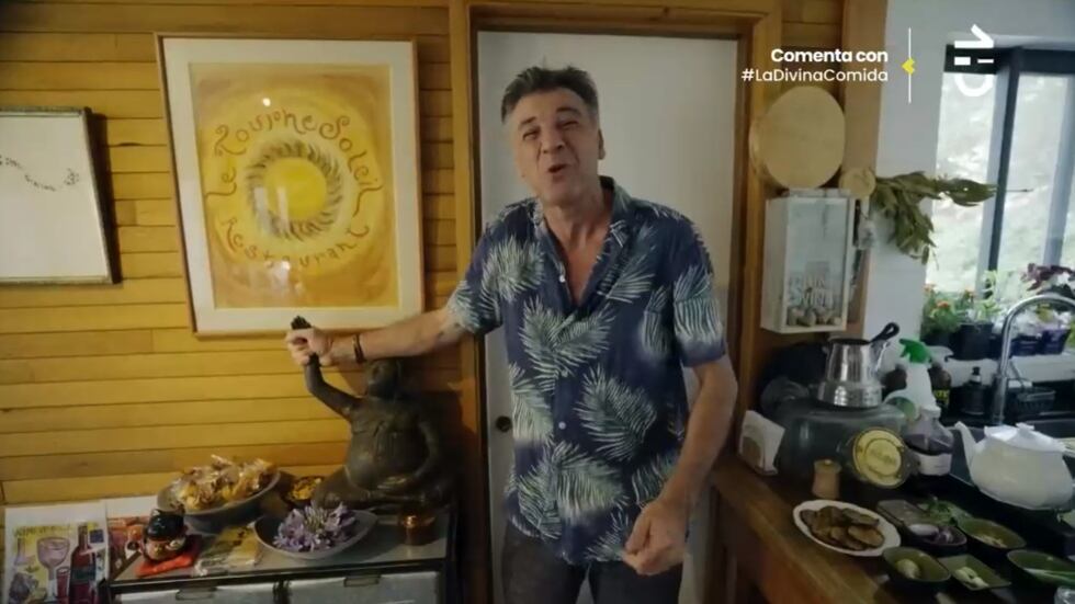 Yann Yvin en la divina comida