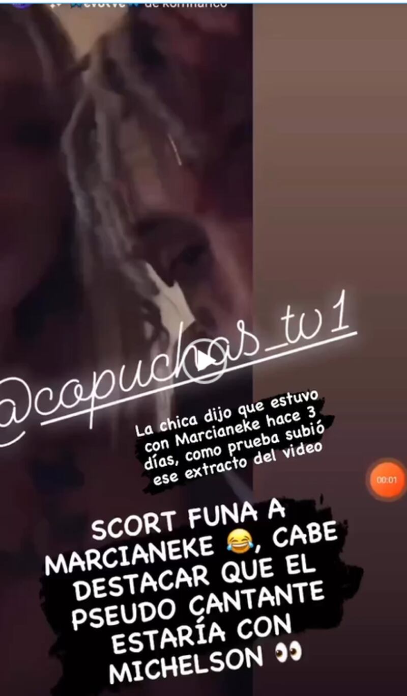 Marcianeke infiel a Ignacia Michelson | Instagram @copuchas_tv1