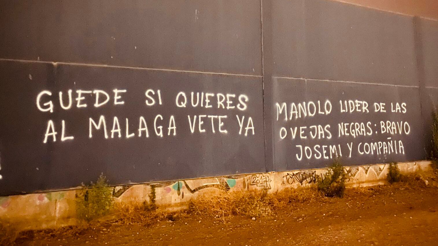 Rayados contra Pablo Guede y la directiva del Málaga