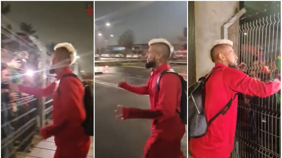 Arturo Vidal recibido como mega estrella en Concepción