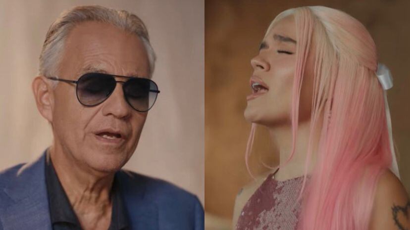 Andrea Bocelli y Karol G reversionan "Vivo por ella"