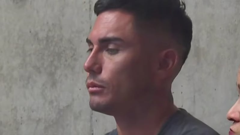 Jean Paul Pineda detenido por agresión física a Faloon Larraguibel .