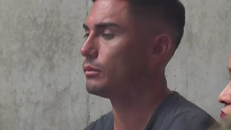 Jean Paul Pineda detenido por agresión física a Faloon Larraguibel .