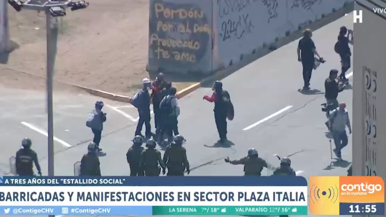 Agresiones en Plaza Italia