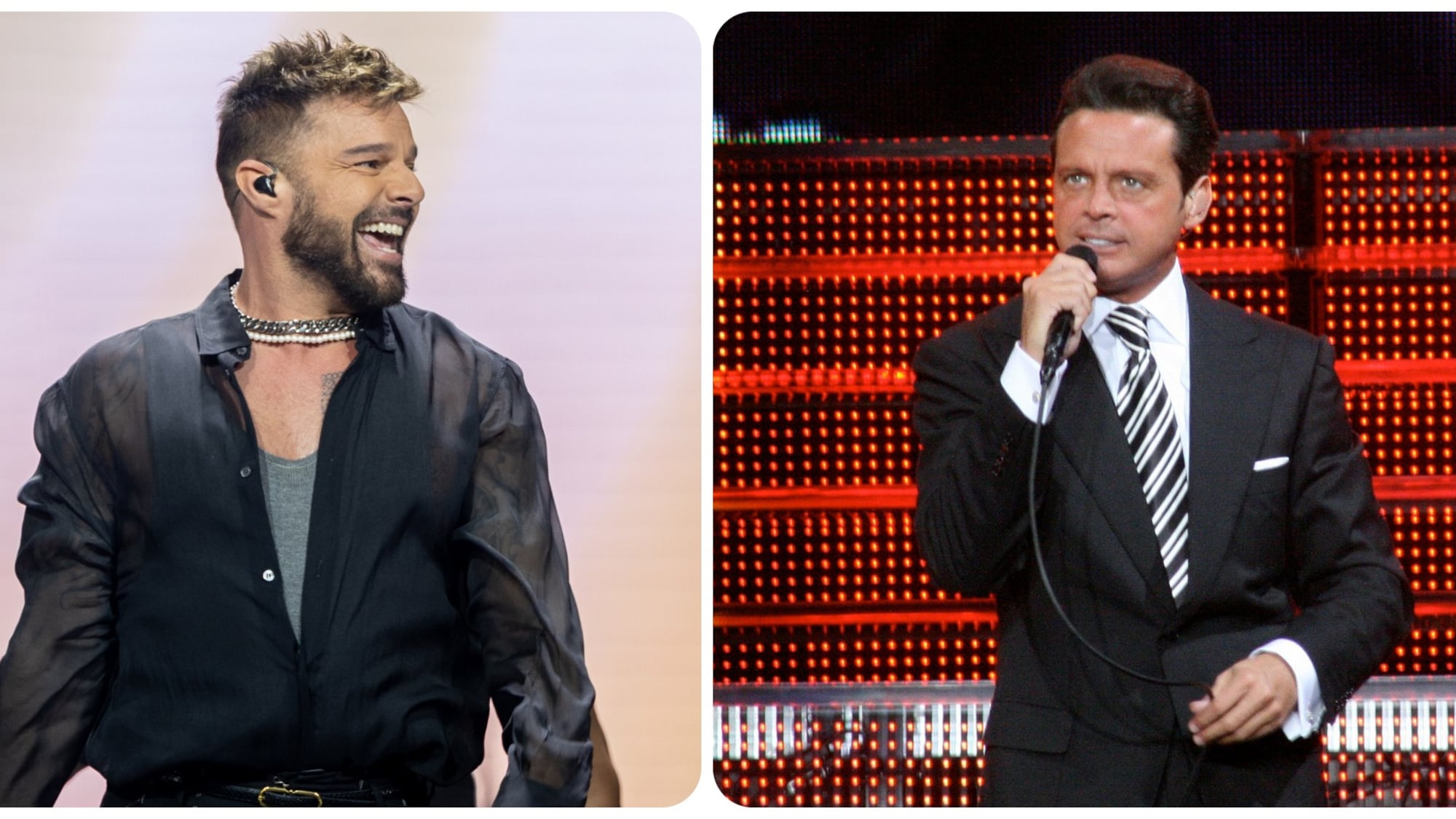 Ricky Martin y Luis Miguel