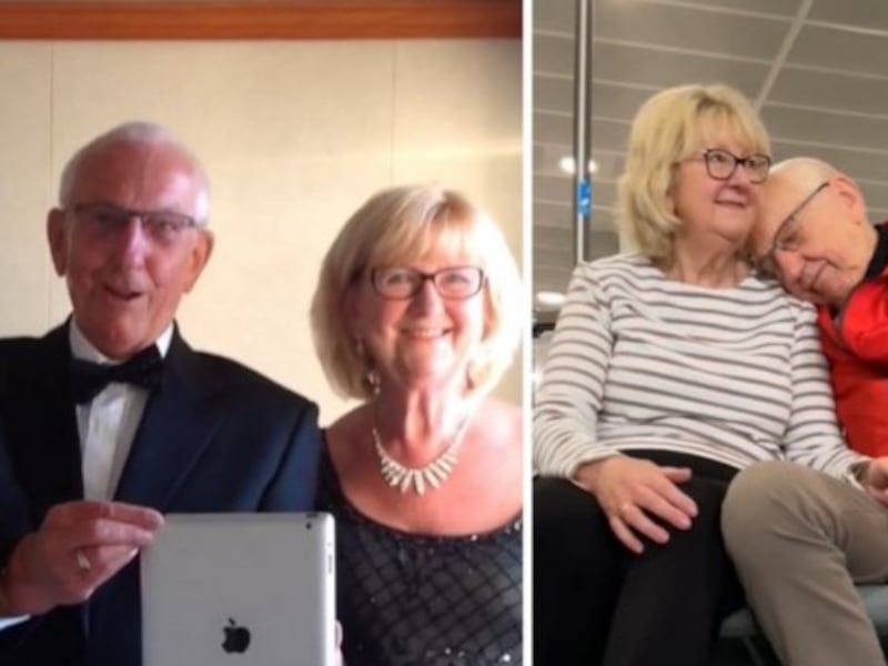 Abuelos se vuelven viral por cómo le cuentan a sus nietos que están de crucero