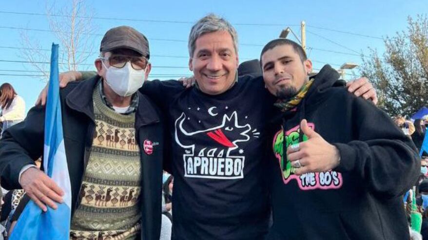 Alcalde de Independencia Gonzalo Durán en acto del Apruebo.