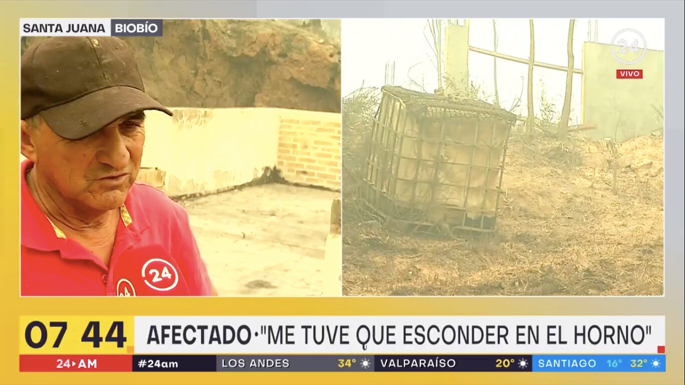 Hombre en el horno de barro | TVN