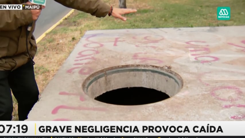 Niña cayó en alcantarilla