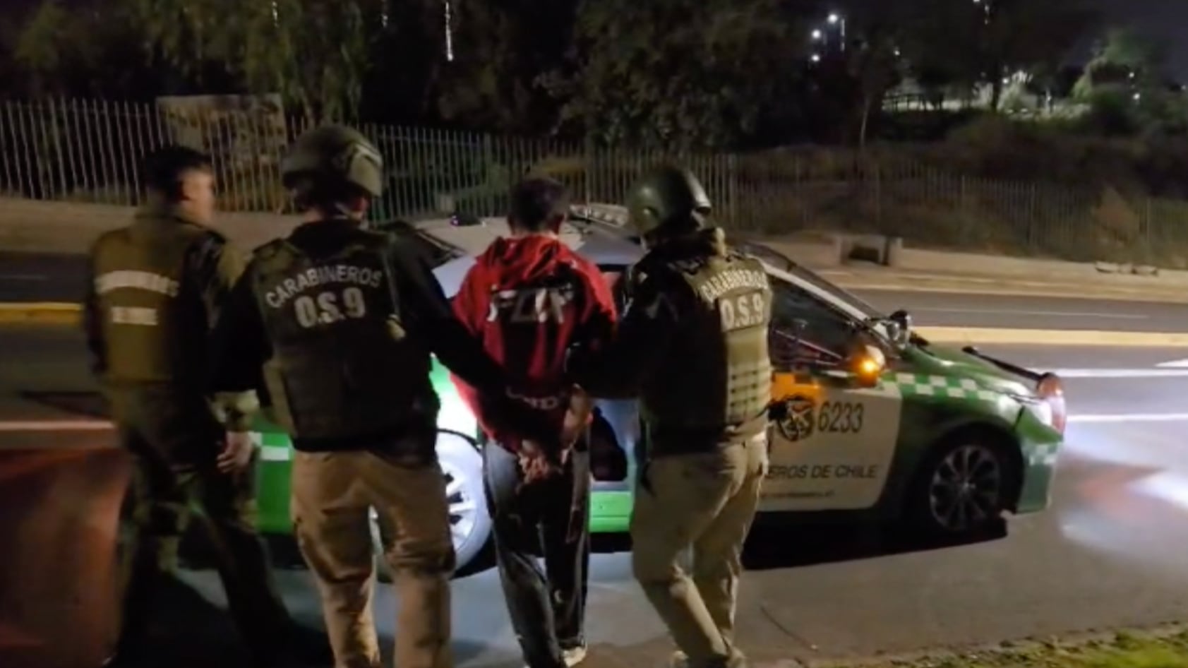 Carabineros detuvo al sujeto por violencia intrafamiliar