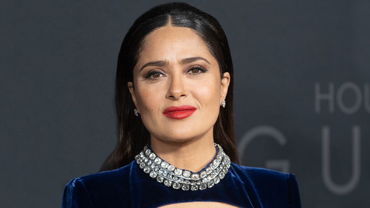 NEW YORK, NEW YORK - NOVEMBER 16: Salma Hayek attends the "House Of Gucci" New York Premiere at Jazz at Lincoln Center on November 16, 2021 in New York City. (Photo by Michael Ostuni/Patrick McMullan via Getty Images)