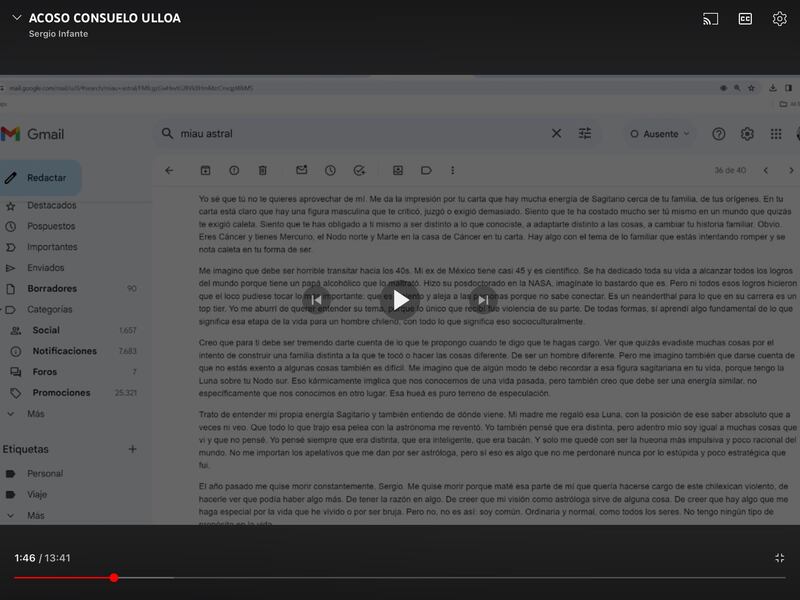 Correos de Miau Astral | Fuente: X