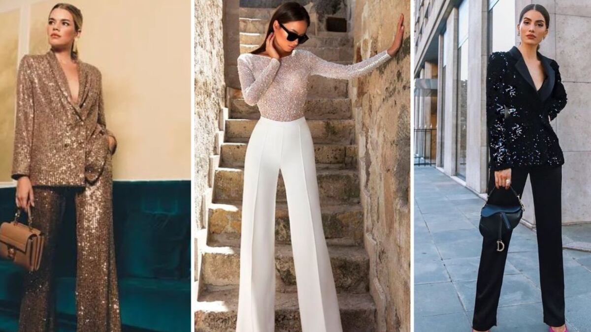 Moda: looks elegantes y modernos con pantalones bota ancha para Navidad