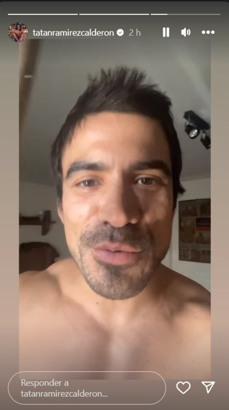 Historia de Instagram de Sebastián Ramírez