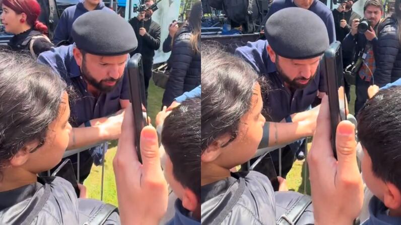 Presidente Gabriel Boric con niño | Fuente: Tiktok @xavieraignaacia