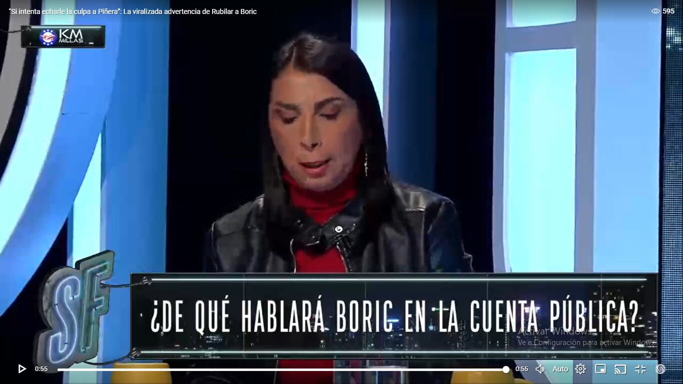 Karla Rubilar advierte al Presidente Gabriel Boric sobre la cuenta pública 2024.