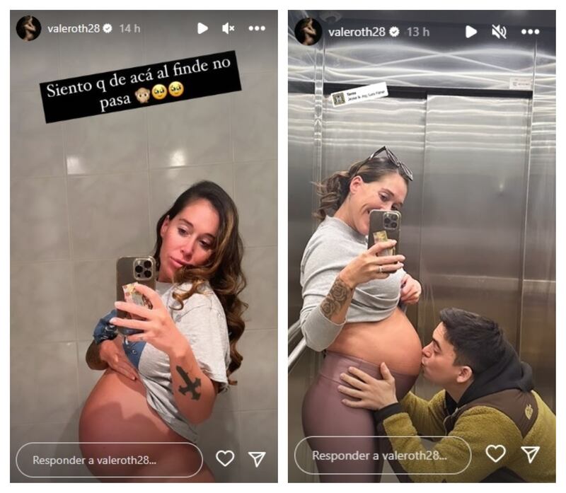 La mediática avisó que no le quedan muchas horas para tener a su bebé.