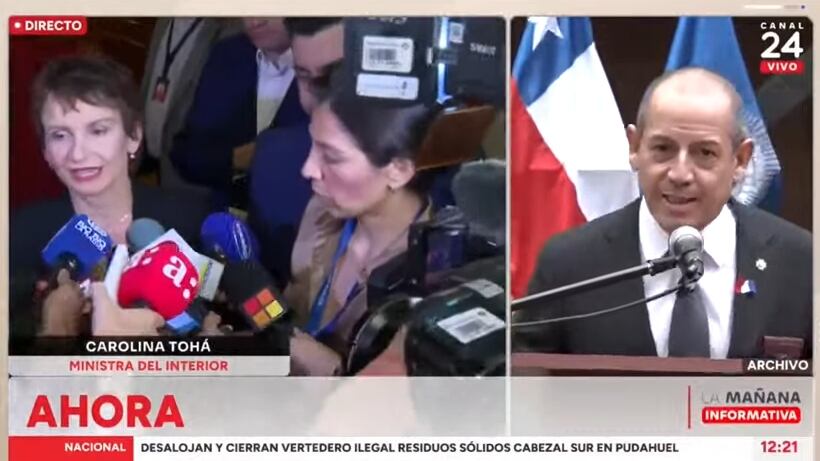 La ministra del interior se refirió a la formalización del director general de la PDI.