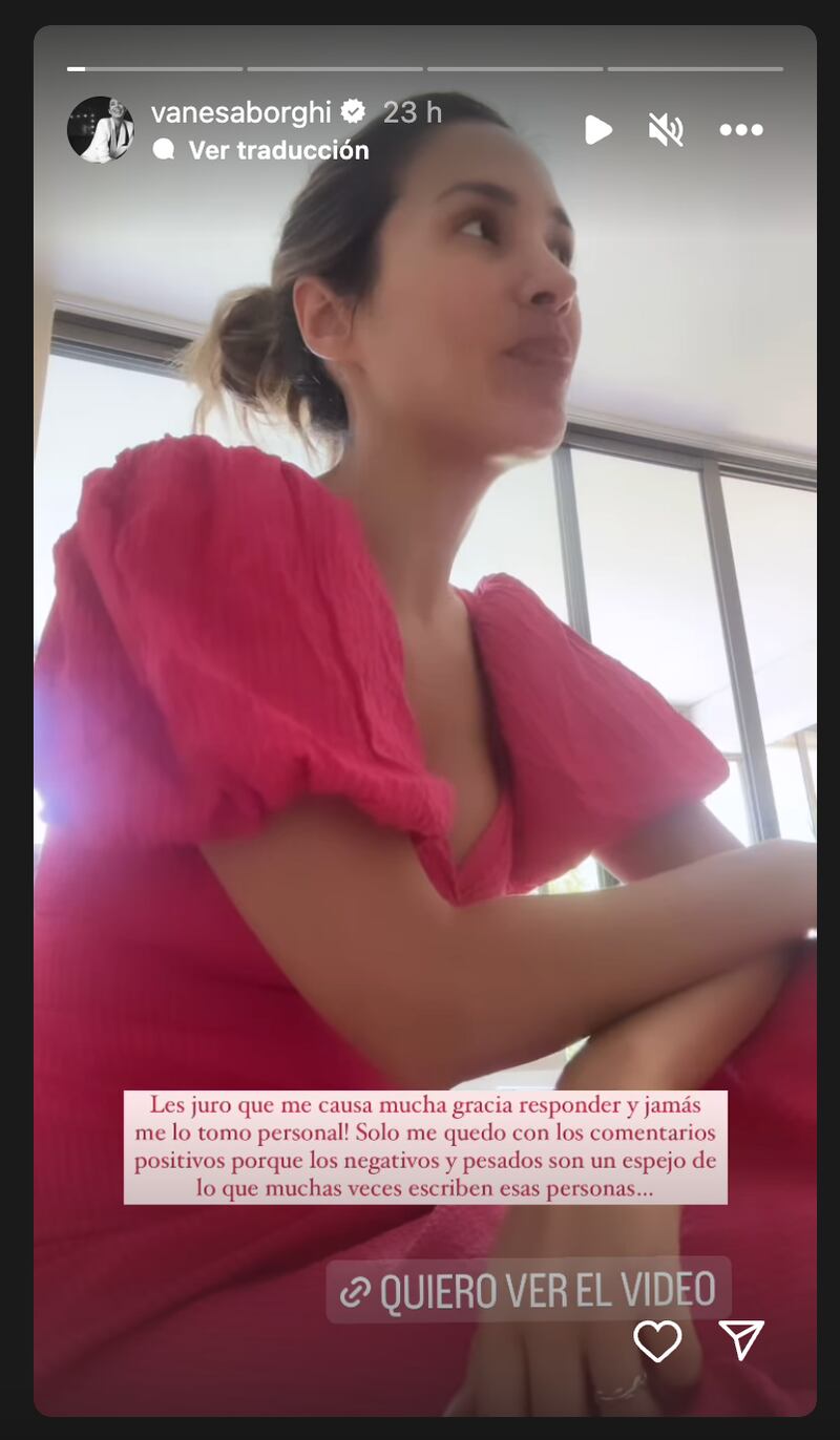 Historia de Vanesa Borghi | Fuente: Instagram
