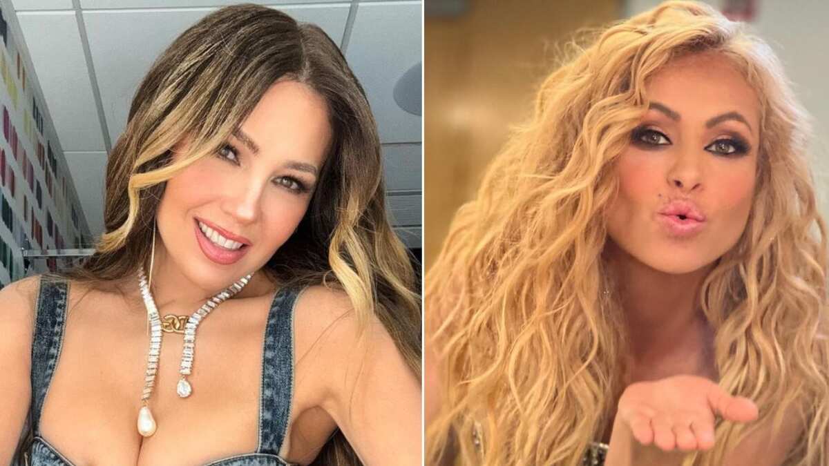 Thalía y Paulina Rubio protagonizaron una pelea frente a un público de espectadores en los 80
