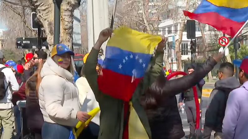Elecciones presidenciales de Venezuela en Chile | Captura: 24 Horas