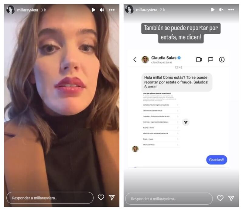 La animadora de CHV denunció en su Instagram que unos desconocidos están usando su emprendimiento para realizar posibles estafas cibernéticas.