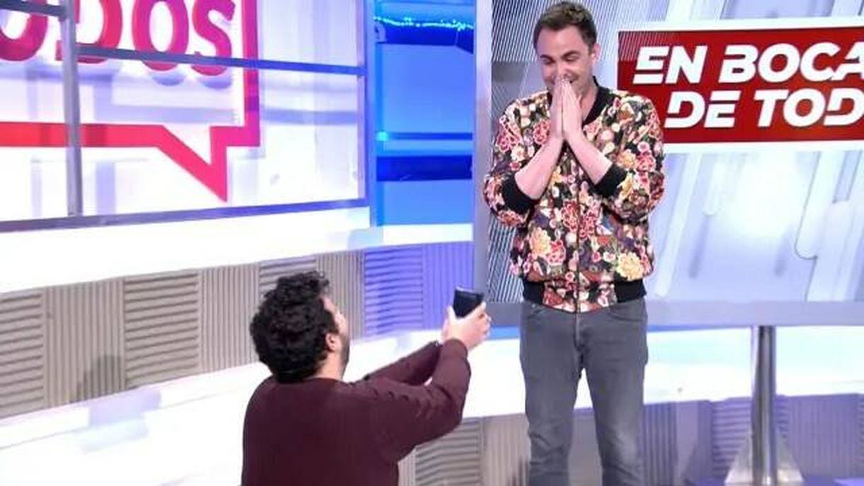 Un momento especial después de 12 años de amores