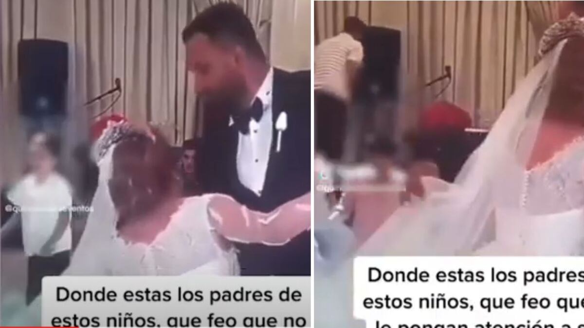 Un video donde los niños le jalan el velo a la novia hizo dividir a los usuarios sobre la presencia de niños en eventos
