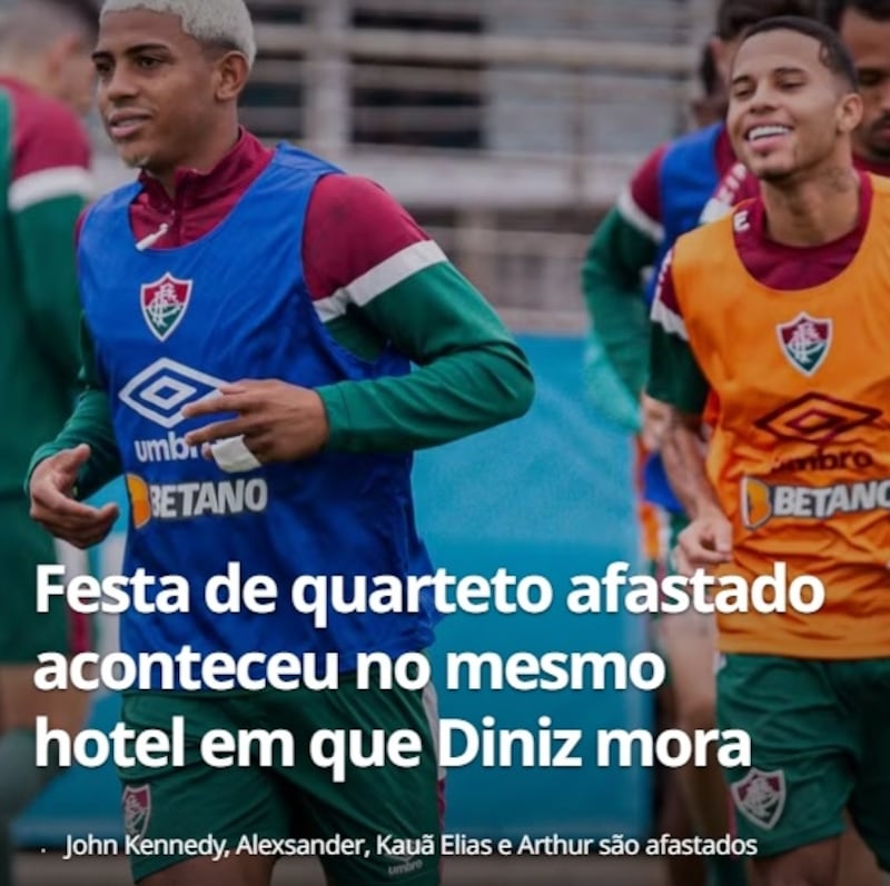 Los cuatro futbolistas fueron marginados del plantel carioca luego de ingresar mujeres al hotel de concentración en la previa a su visita a Cerro Porteño, por Copa Libertadores.