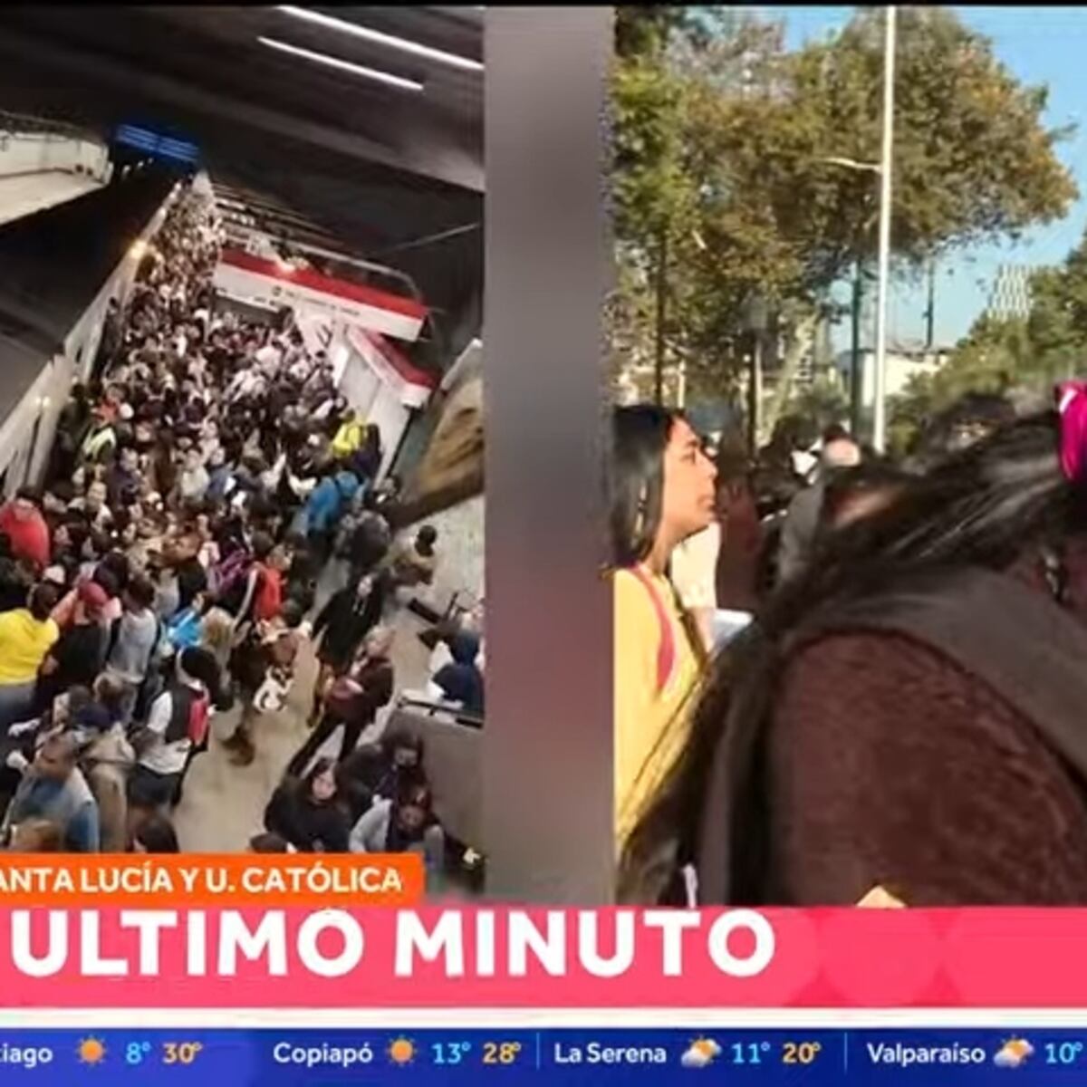 Caos en Línea 1 de Metro: Pasajeros desorientados por colapso Caos en Línea 1 de Metro: Pasajeros desorientados por colapso