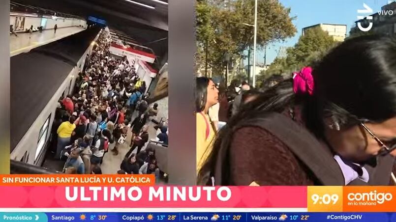 Un eventual reventón de uno de sus neumáticos habría sido el causante del corte masivo de estaciones en la Línea 1 de Metro de Santiago.