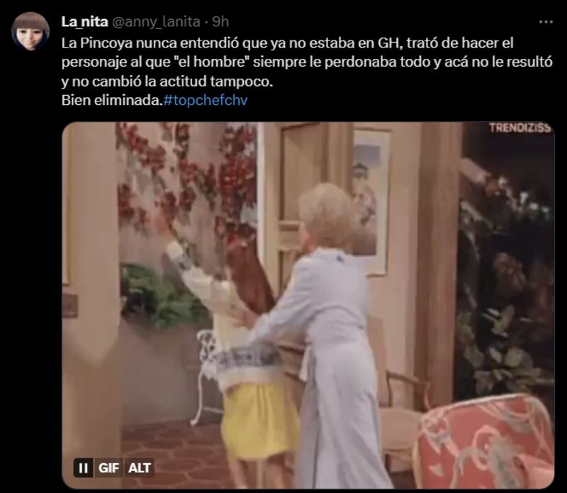 Reacción eliminación de Pincoya de "Top Chef"
