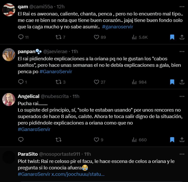 Reacción escena de celos de Raimundo a Oriana | Ganar o Servir