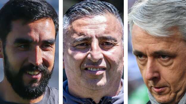 Meneghini, García y Nunes / AgenciaUno y @Huachipato