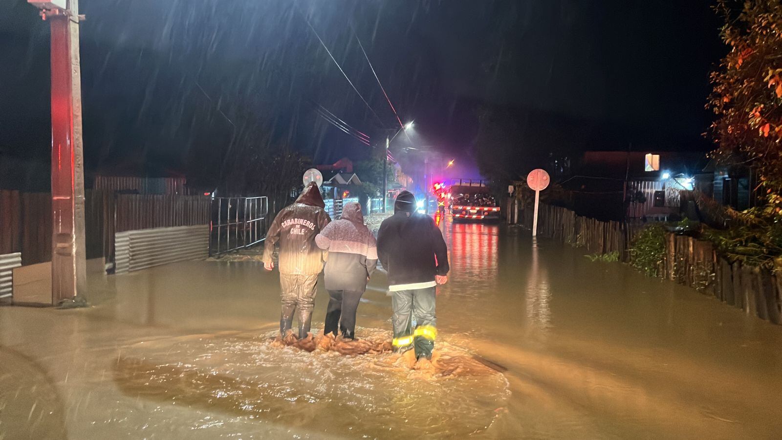 Lluvias en la zona sur de Chile