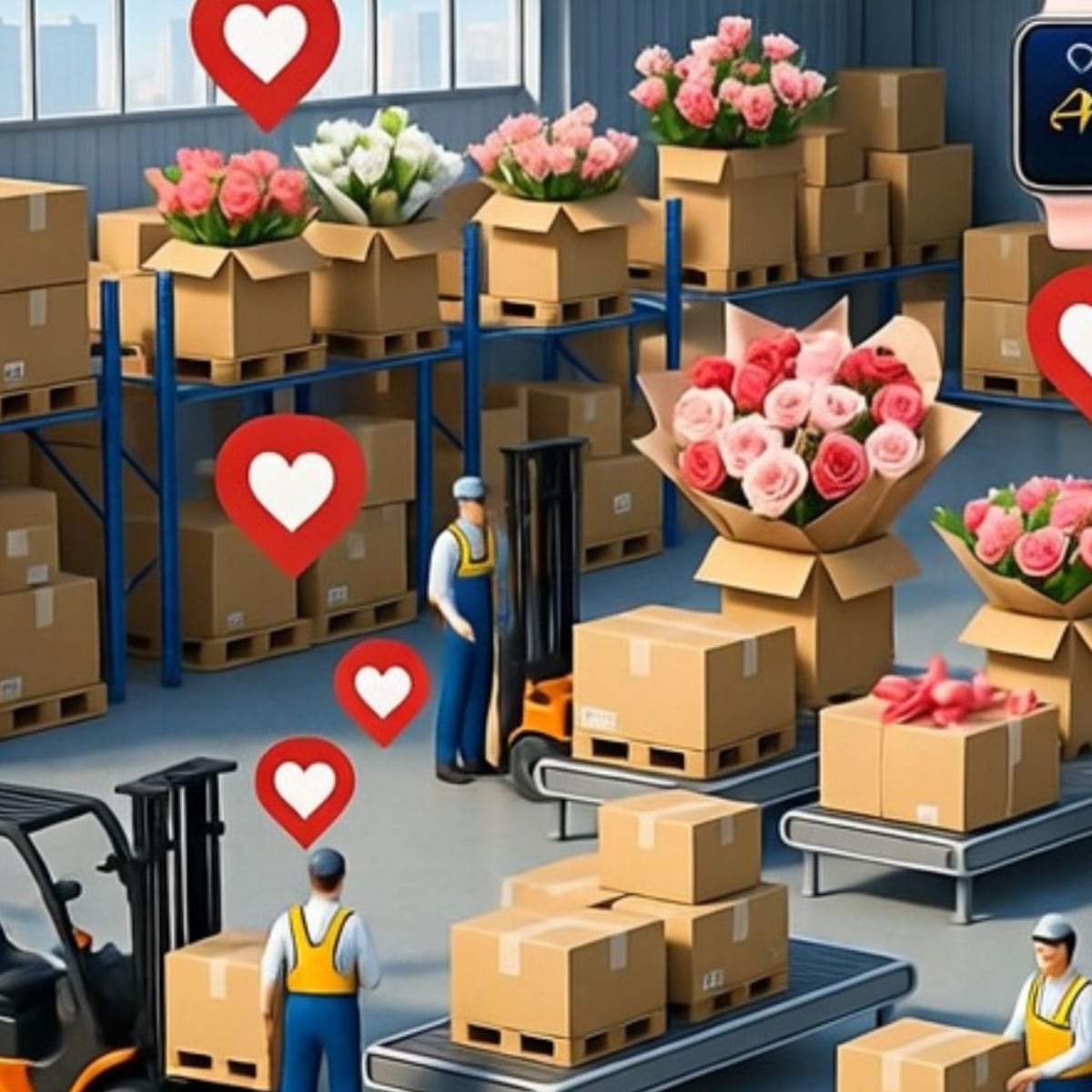 Despachos en Chile crecen hasta 98% por San Valentín Despachos en Chile crecen hasta 98% por San Valentín