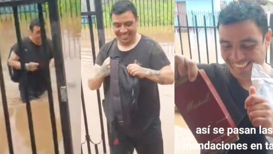 Viral inundación en Talca