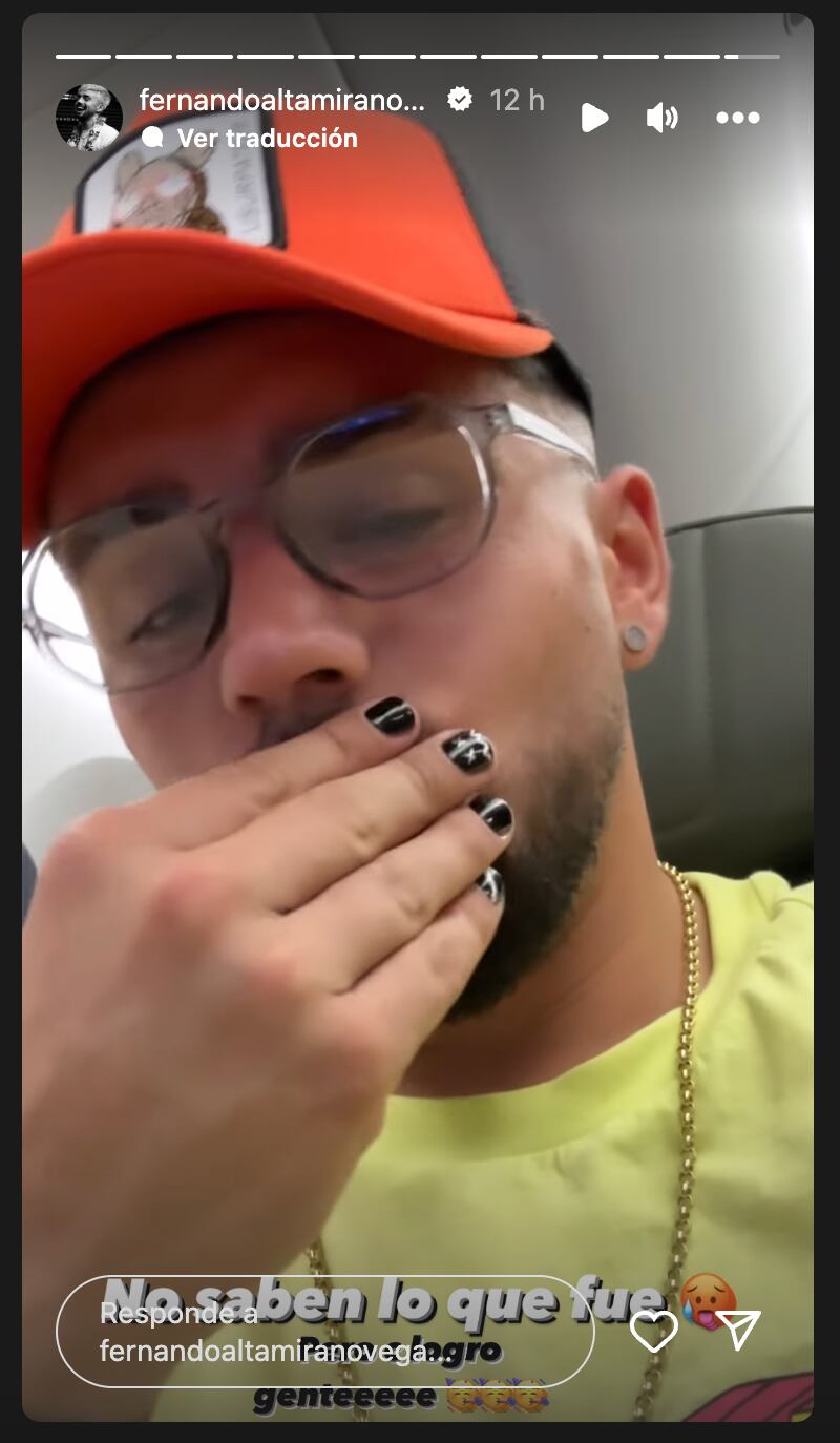 Historias de Fernando Altamirano | Fuente: Instagram