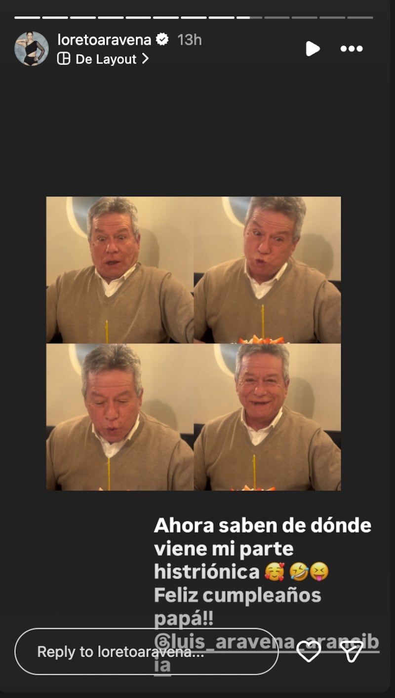 Historia de Loreto Aravena | Fuente: Instagram @loretoaravena