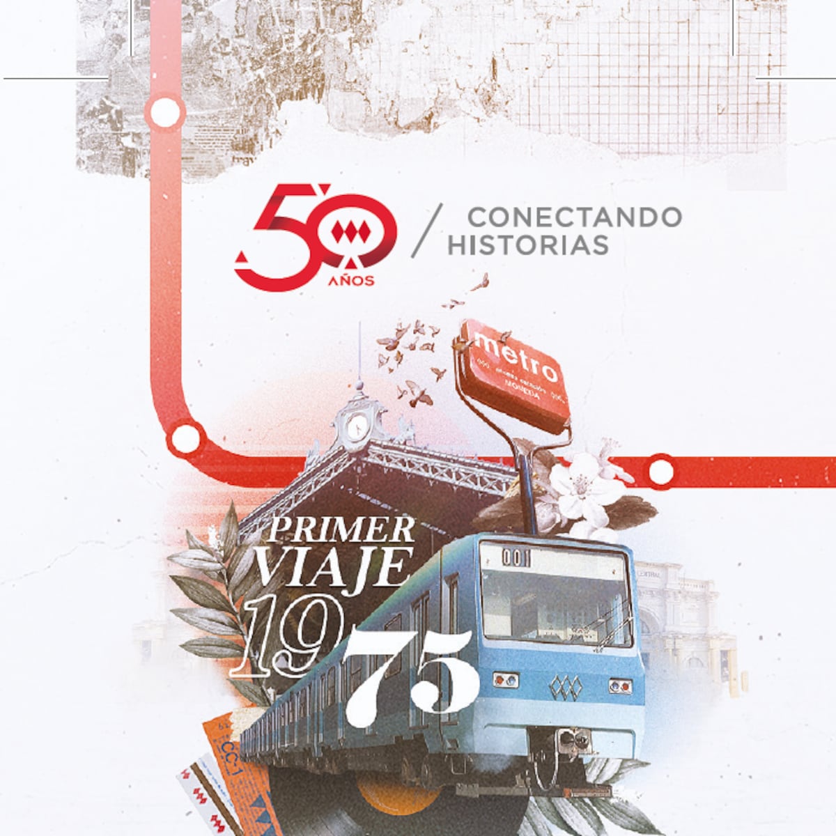 Metro lanza tarjeta Bip! conmemorativa por sus 50 años Metro lanza tarjeta Bip! conmemorativa por sus 50 años