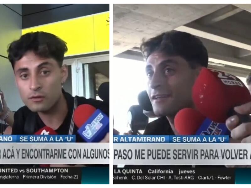 “Que me tengan paciencia”: Javier Altamirano asegura estar en un óptima condición de salud para integrarse como nuevo refuerzo de la U