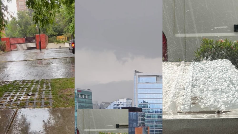 Tormenta Santiago | Fuente: Twitter