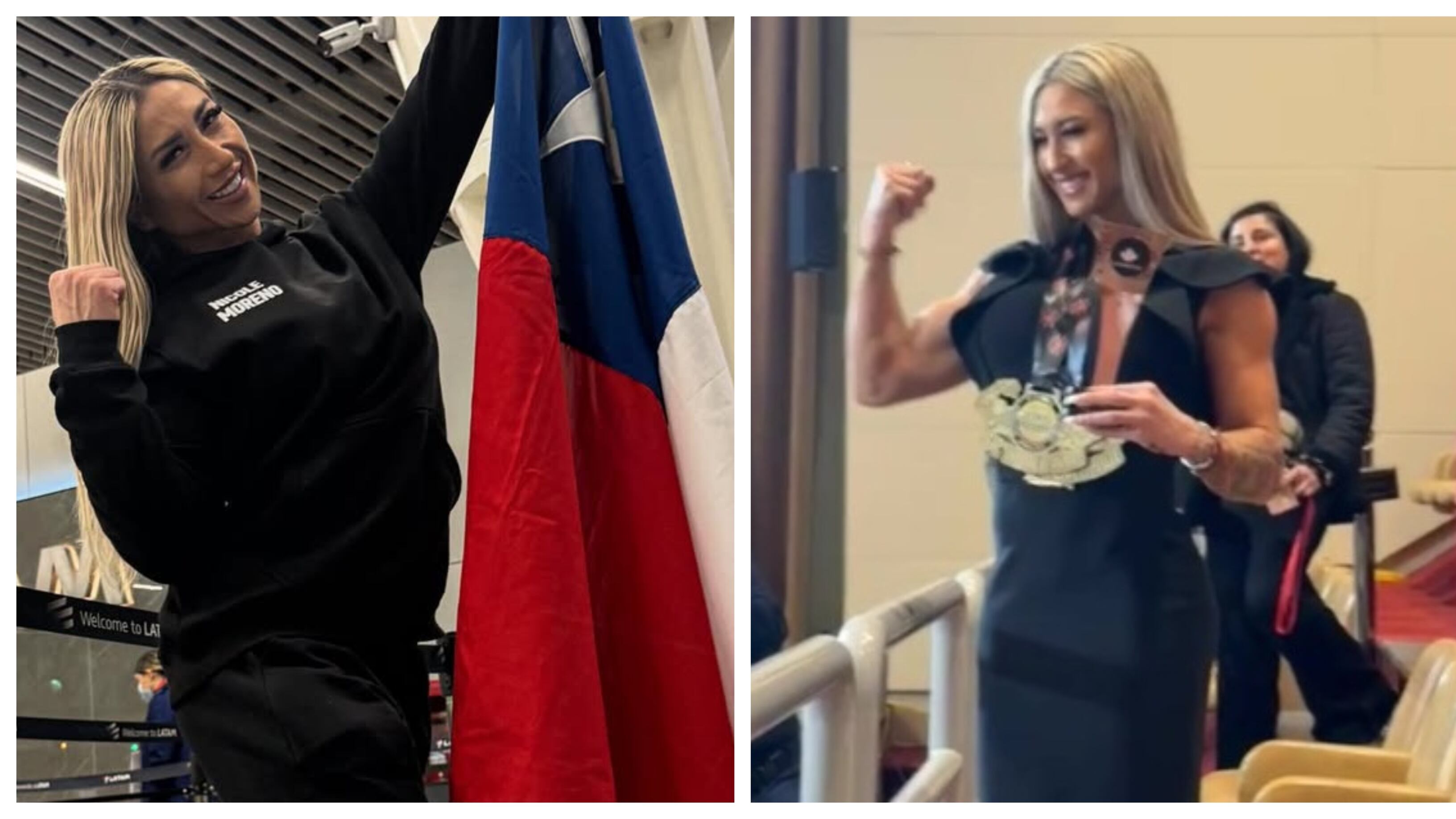 La fisicoculturista chilena fue galardonada este martes en la Cámara de Diputados.