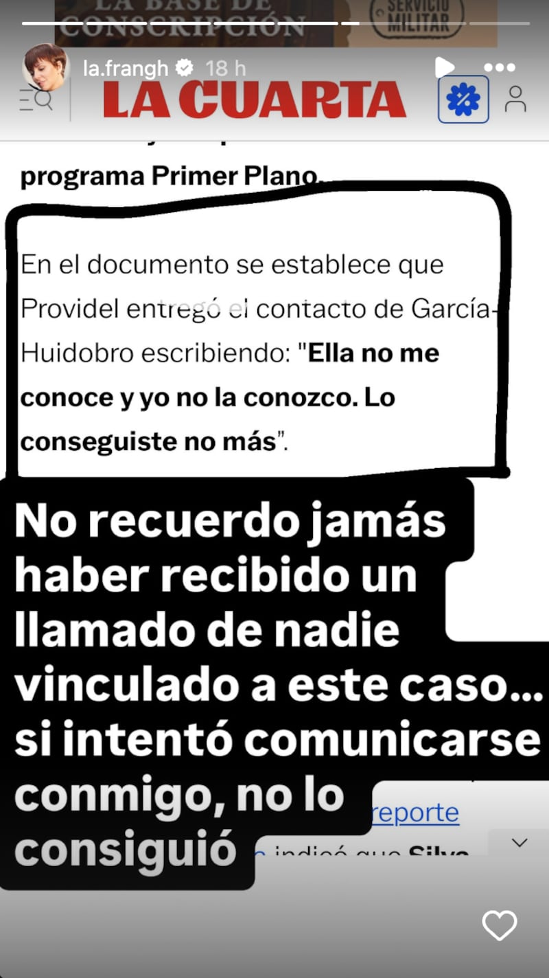 Historia de Francisca García-Huidobro | Fuente: Instagram @la.frangh