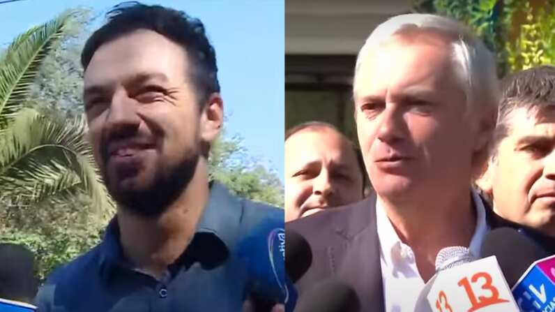 Tomás Vodanovic y José Antonio Kast | Captura: CHV