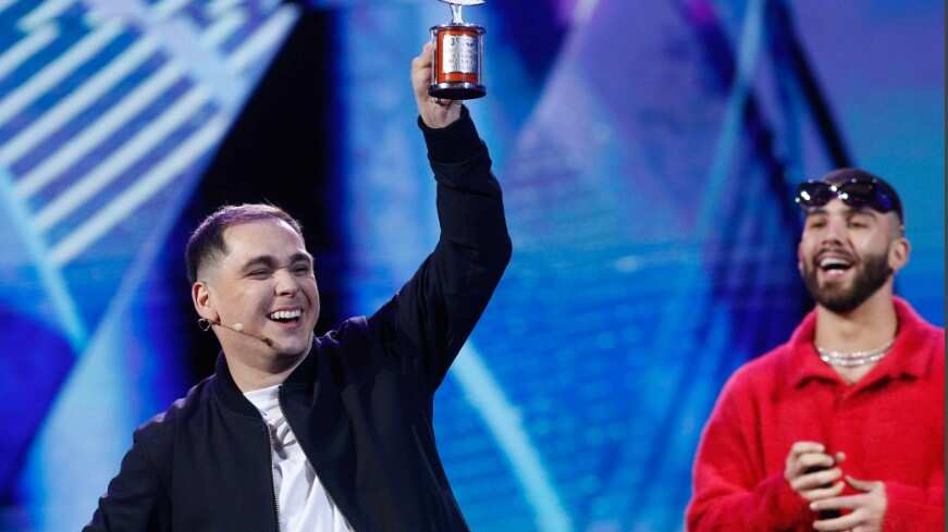 Captura TVN, Luis Miranda y Manuel Turizo en Viña 2024