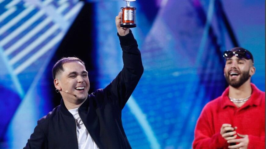 Captura TVN, Luis Miranda y Manuel Turizo en Viña 2024